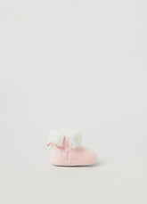 Ovs Newborn Girl Faux Fur Lined Suede Booties